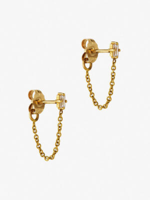 Diamond Chain Earrings